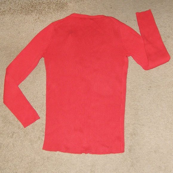 Moda International Size M 6-8 Red Knit Cardigan from Victoria's Secret - Picture 3 of 9
